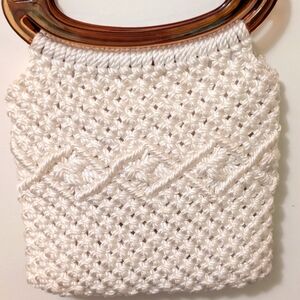 Handmade knit purse